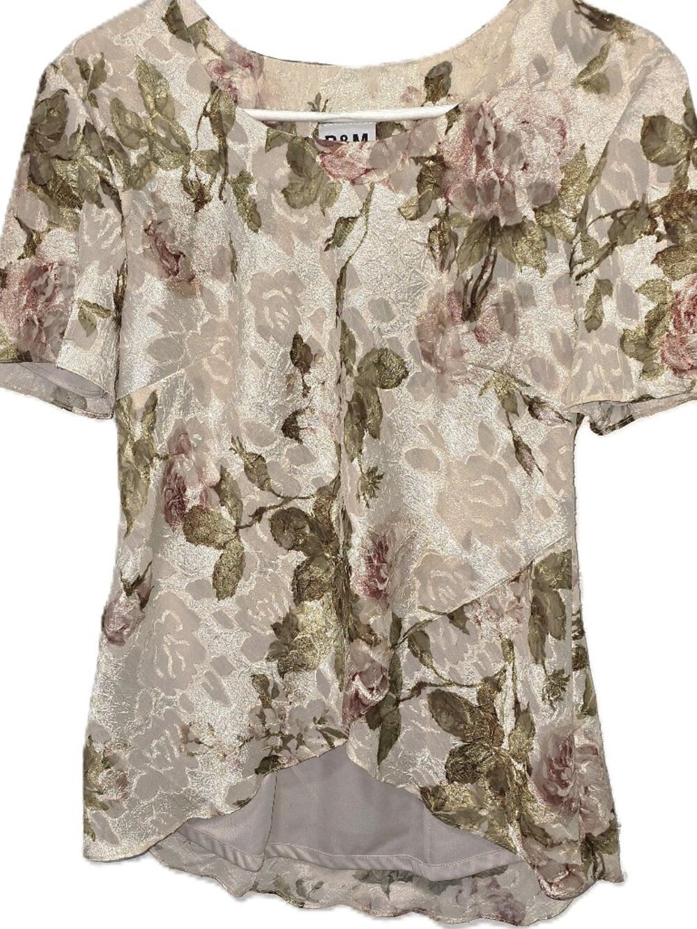 R&M Richards Floral Blouse